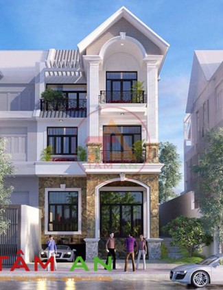 MẪU THIẾT KẾ BIỆT THỰ PHỐ CỔ ĐIỂN 3 TẦNG ĐẸP