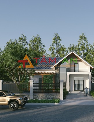 NHÀ GÁC LỬNG HIỆN ĐẠI CHO VỢ CHỒNG TRẺ