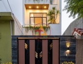 Nhà phố 3 tầng hiện đại đẹp anh Hòa, tại Bình Dương