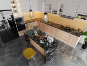 Xem ngay cách bố trí thiết bị nội thất phòng bếp hợp lý 