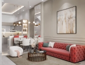 Tạo điểm nhấn nghệ thuật với ý tưởng chiếu sáng phòng khách